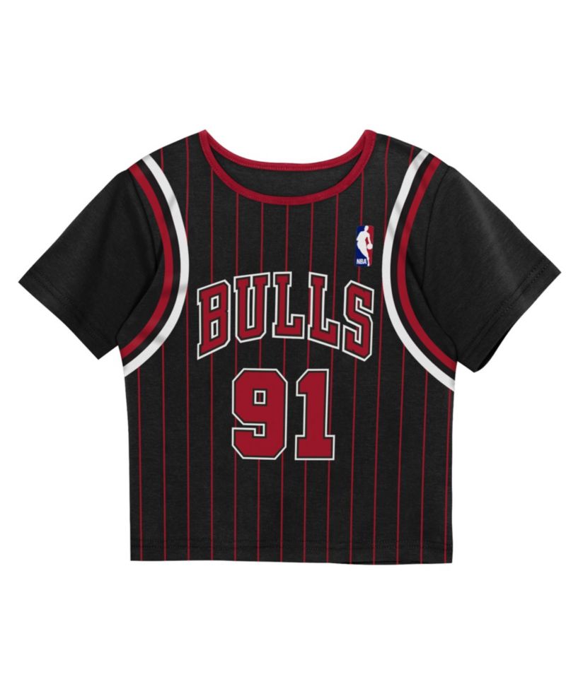Preschool 2-Pack Dennis Rodman Black Chicago Bulls Play by Place T-Shirt and Shorts