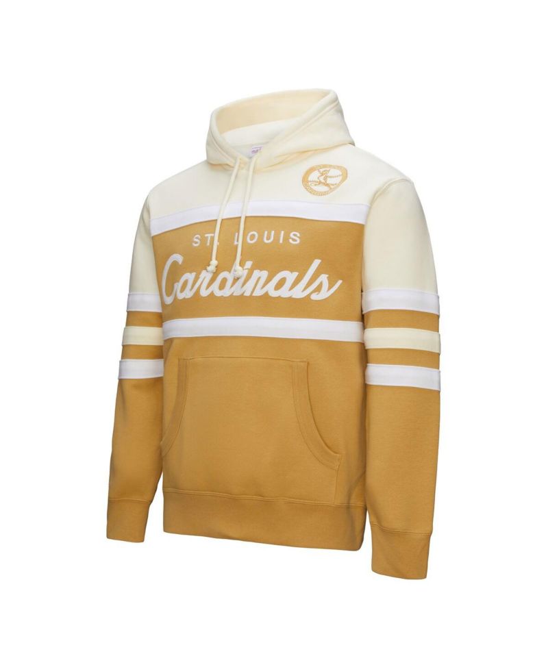 Men's Tan/Cream St. Louis Cardinals Head Coach Pullover Hoodie