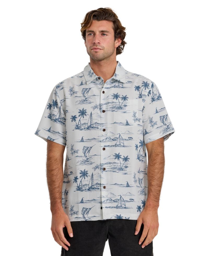 Quiksilver Men's Sail Away Short-Sleeve Shirt
