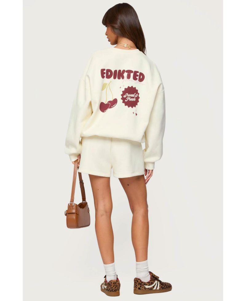 Womens Cherry Babe Sweatshirt