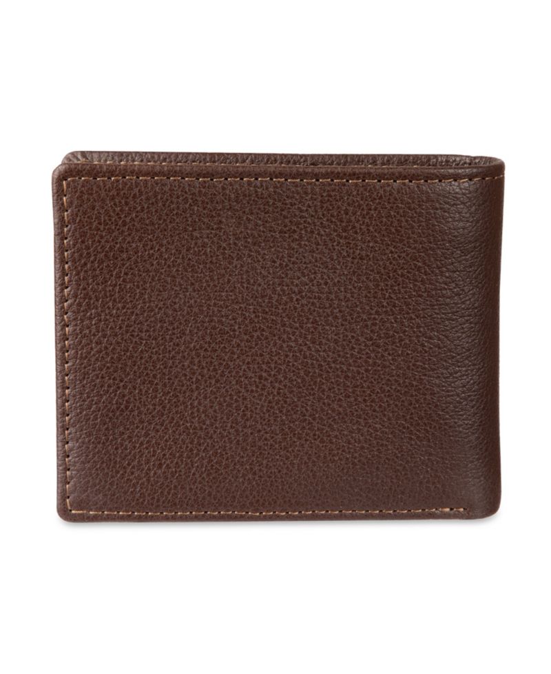 Men's RFID-Blocking Leather Bifold Wallet