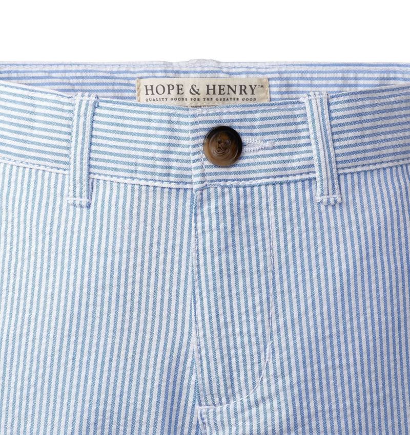 Baby Boys Hope and Henry Cotton Seersucker Suit Pant