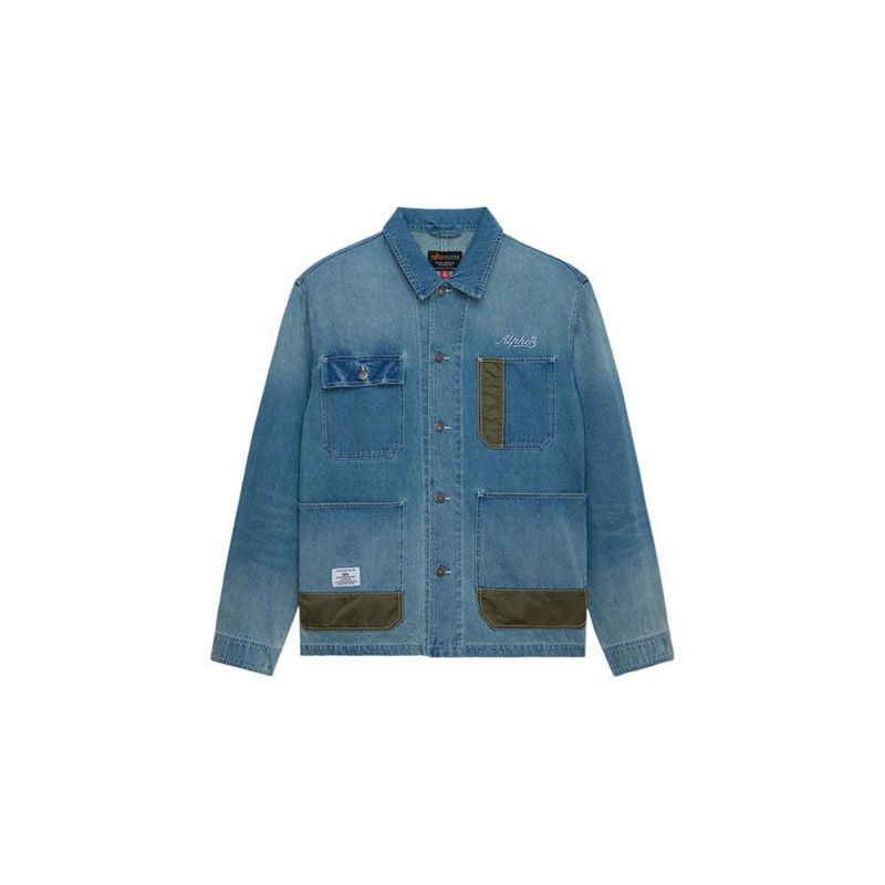 Big & Tall Denim Relaxed Chore Coat