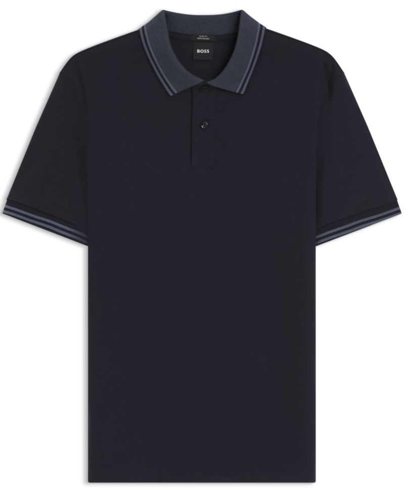 Men's Mercerized-Cotton Slim-Fit Polo Shirt