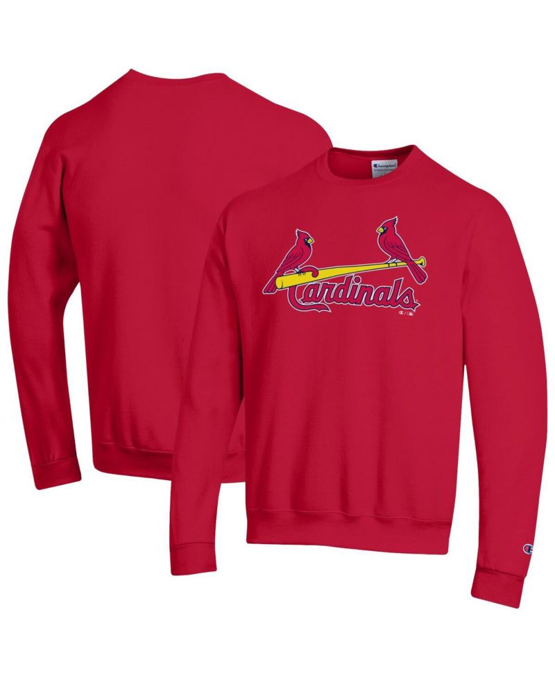 Men's Red St. Louis Cardinals Powerblend Wordmark Sweatshirt