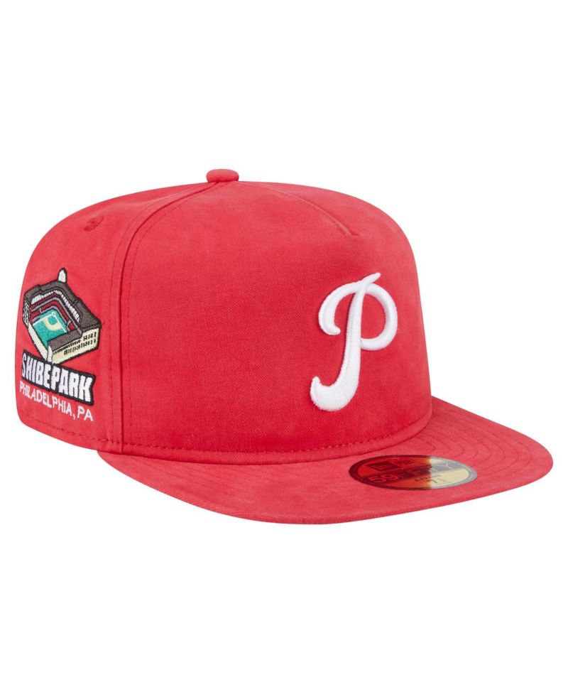 Men's Red Philadelphia Phillies Championship Side Flag A-Frame 59Fifty Fitted Hat