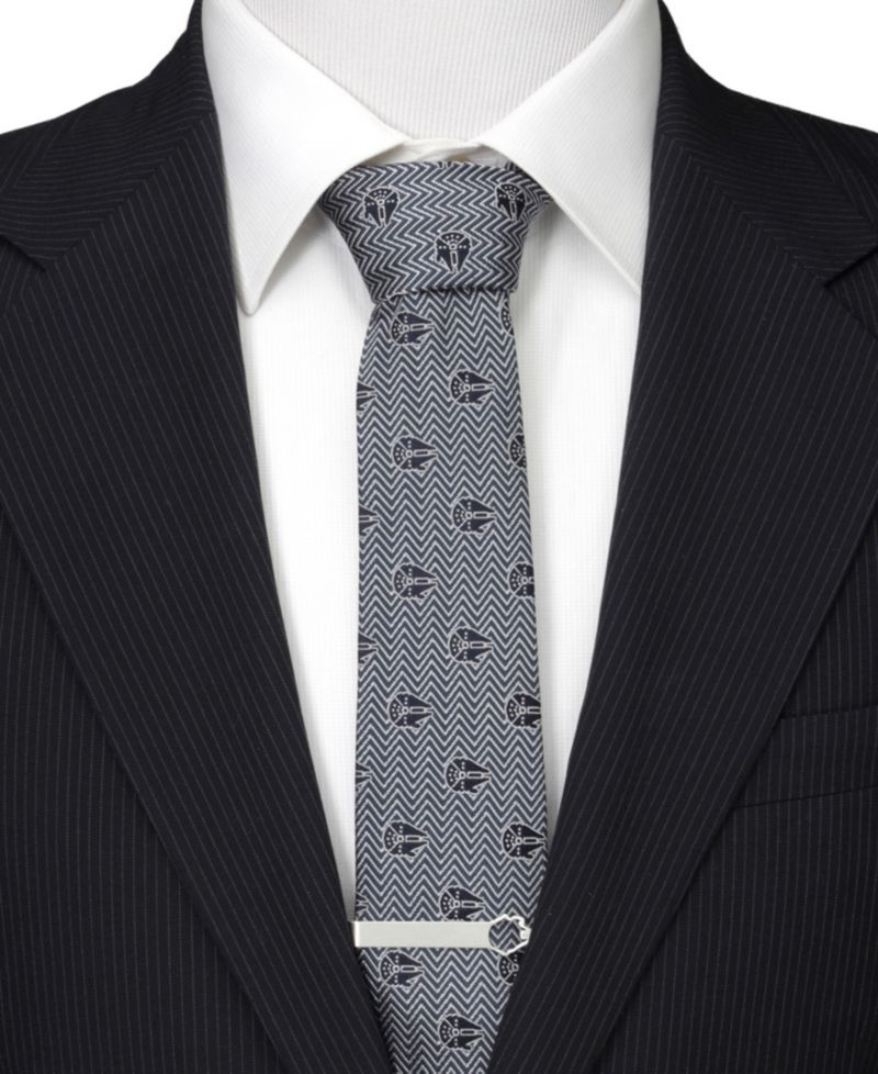 Men's Millennium Falcon Herringbone Tie