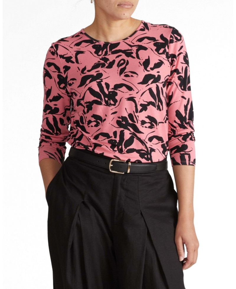 Plus Size Liquid Jersey Long Sleeve Top