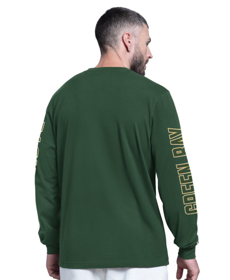 Men's Green Bay Packers Clutch Hit II Long-Sleeve T-Shirt