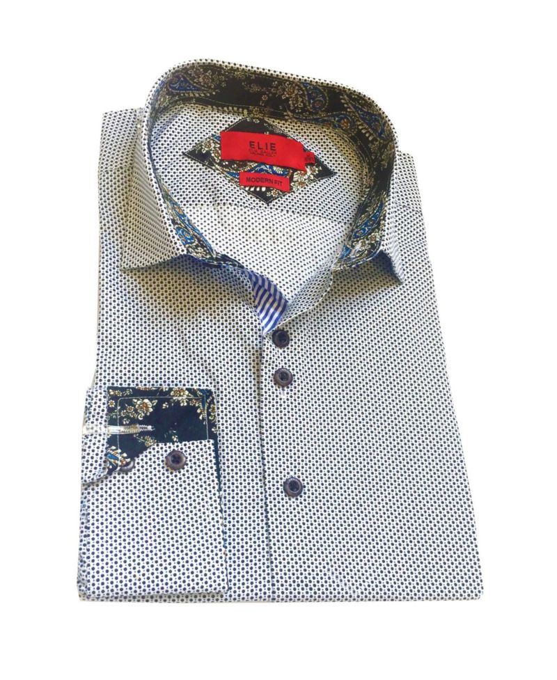 Little Boys Black Button-Down Slim Fit Shirt