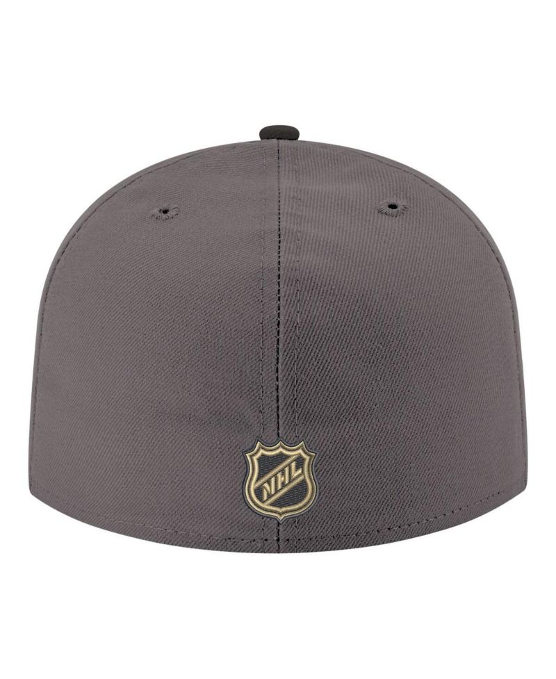 Men's Gray Vegas Golden Knights Core Logo Two-Tone 59FIFTY Fitted Hat