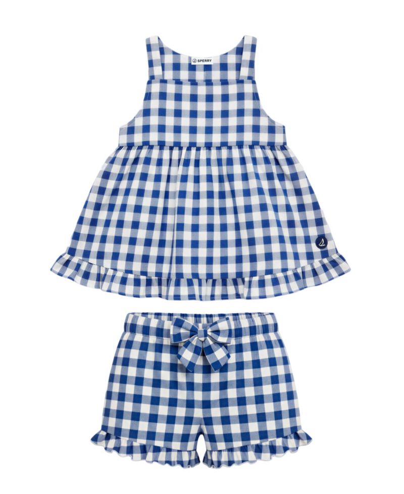 Baby Girls' Sleeveless Tank Top & Shorts, 2-Piece Set