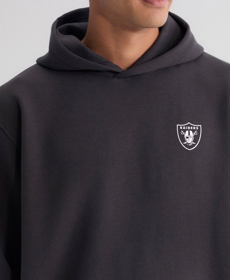 Men's Charcoal Las Vegas Raiders Clutch Tri-Blend Hoodie