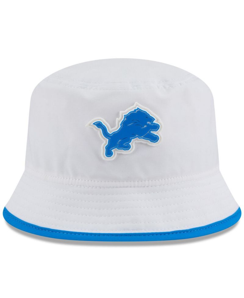 Men's White Detroit Lions 2025 NFL Training Camp Stretch Bucket Hat