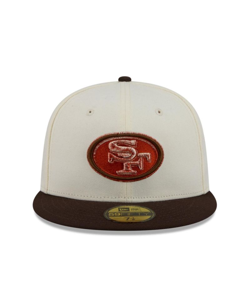Men's Cream/Brown San Francisco 49ers Pumpkin Spice 59FIFTY Fitted Hat