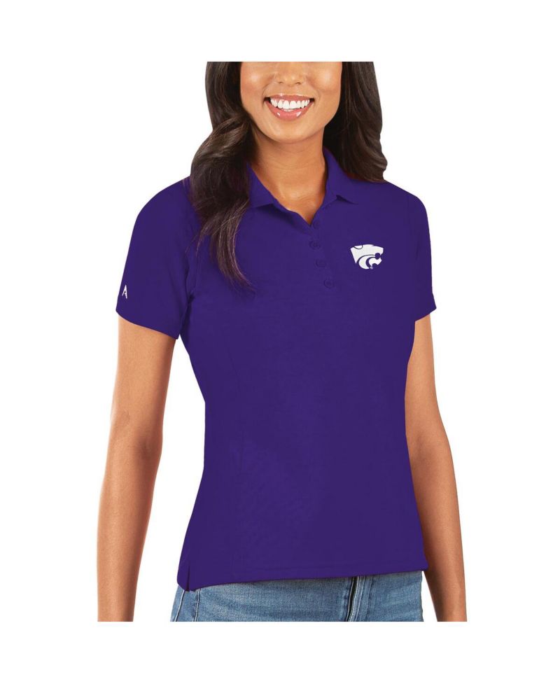 Women's Purple Kansas State Wildcats Legacy Pique Polo Shirt