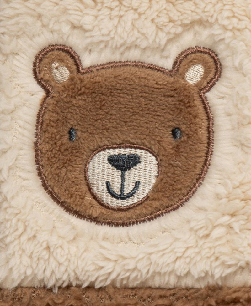 Baby Boys' Bear Sherpa Crewneck T-Shirt, Jacket and Pants, 3-Piece Set
