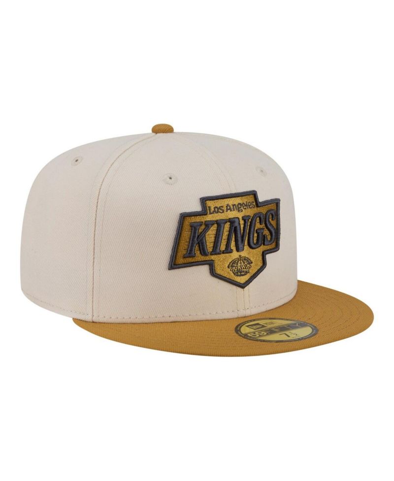 Men's Cream/Tan Los Angeles Kings Colorpack Two-Tone 59FIFTY Fitted Hat