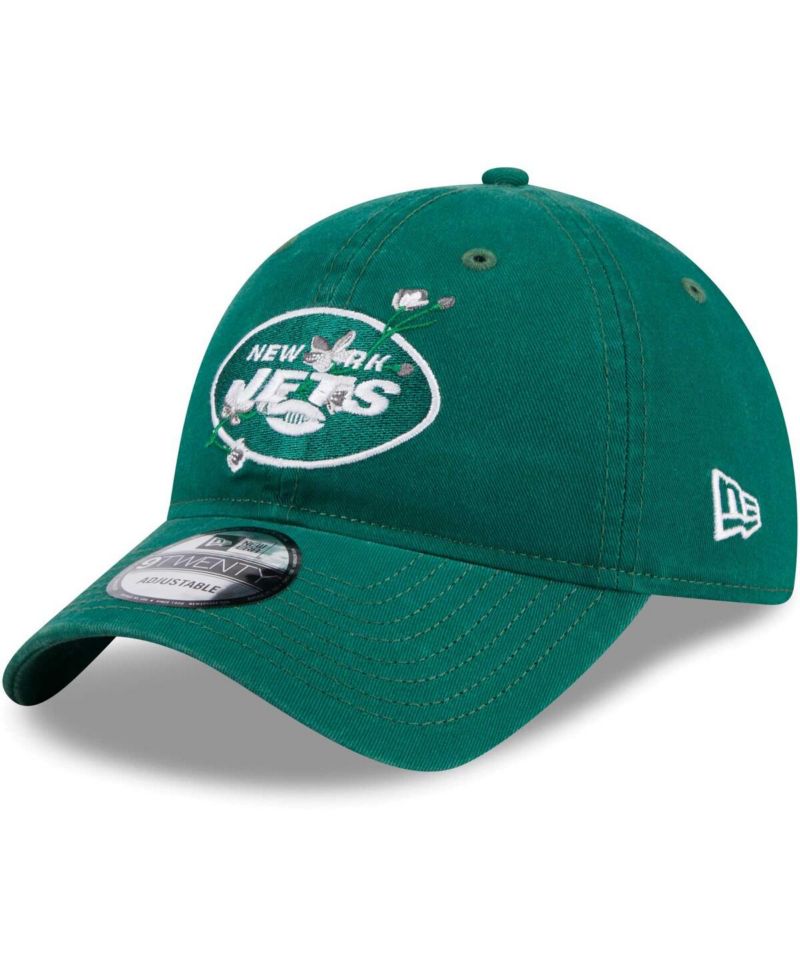 Women's Green New York Jets Game Day Flower 9TWENTY Adjustable Hat