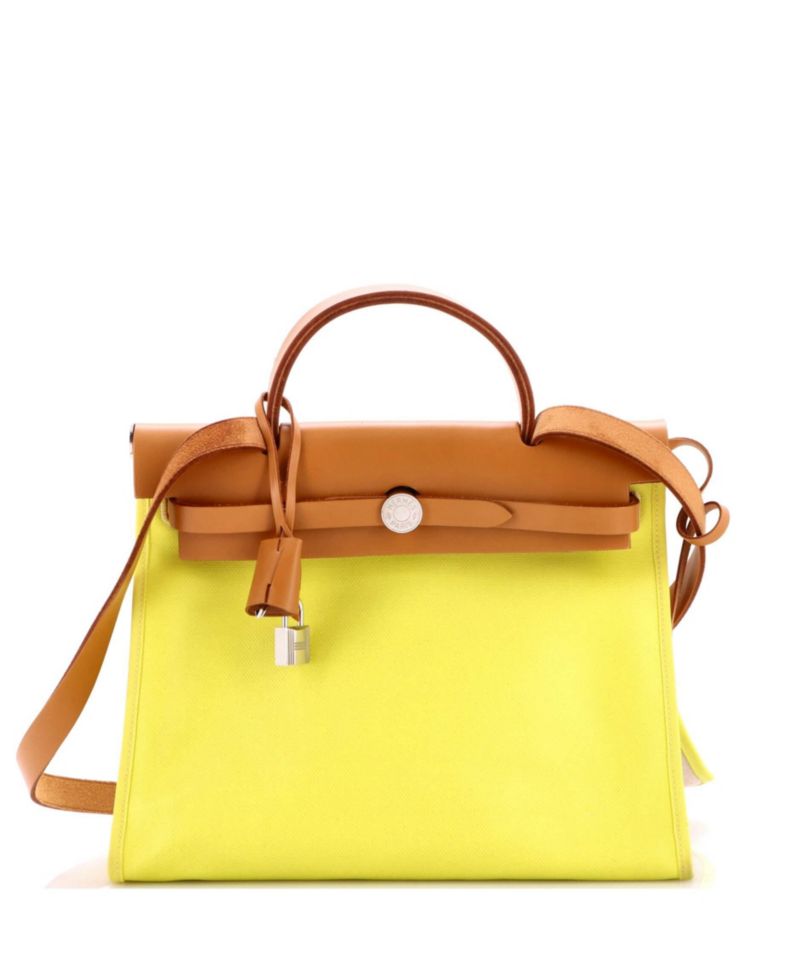 31 Herbag Zip Berline Vache Canvas and Leather