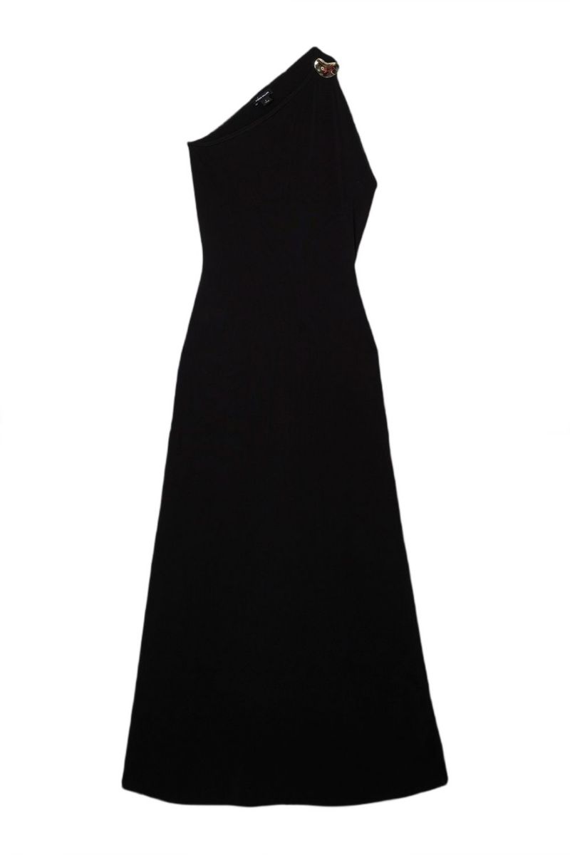 Women's Backless Knit Dress With Hardware