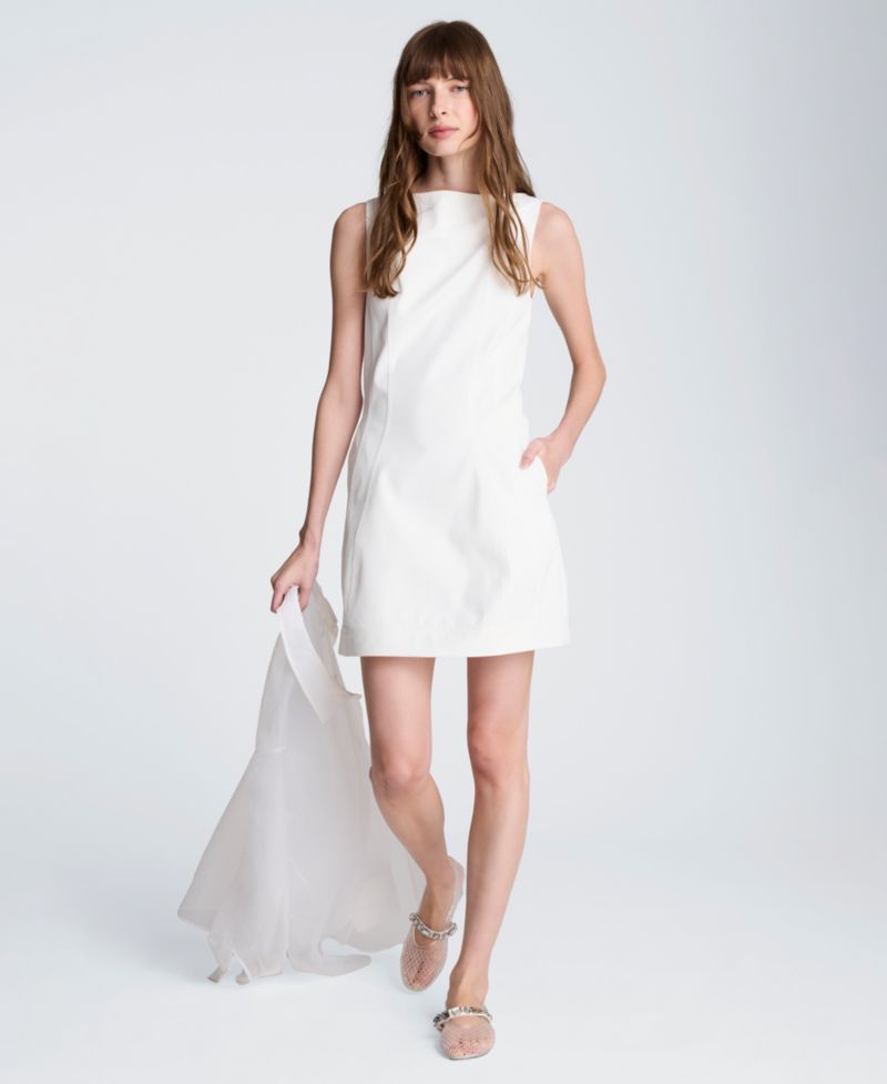 Women's Boat Neck Sculpt Mini Dress