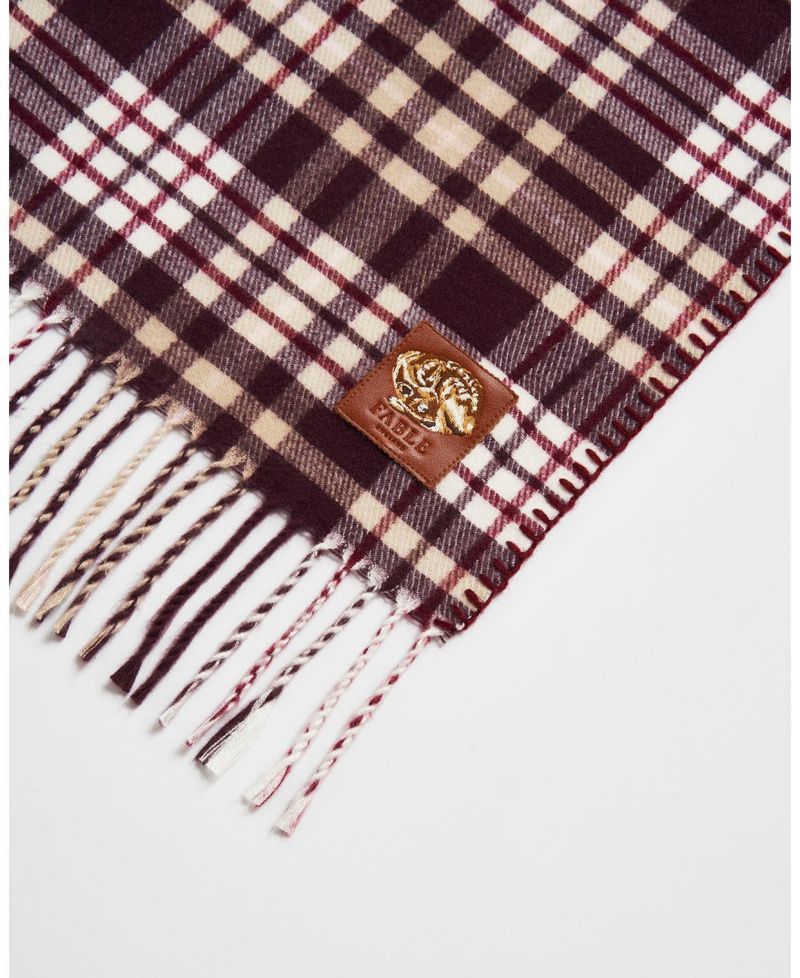 Women's Caramel and Chocolate Check Cape