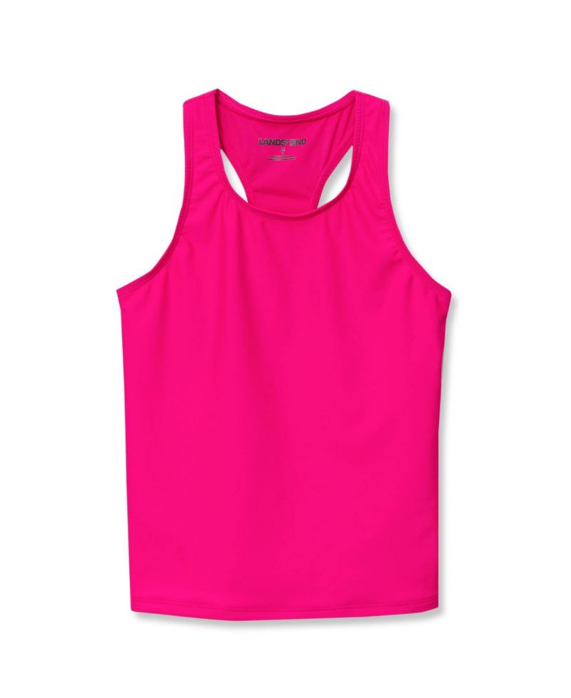 Girls Chlorine Resistant Racer Back Tankini Swim Top