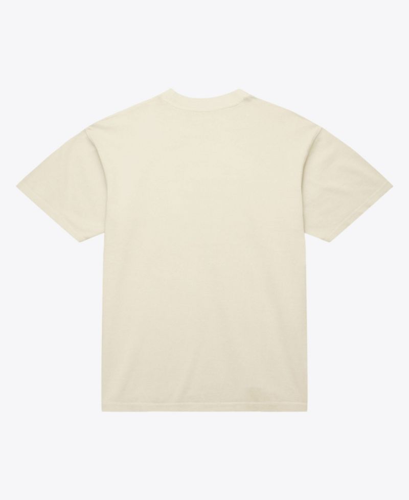 Men's Cream New York Knicks Court Apple T-Shirt
