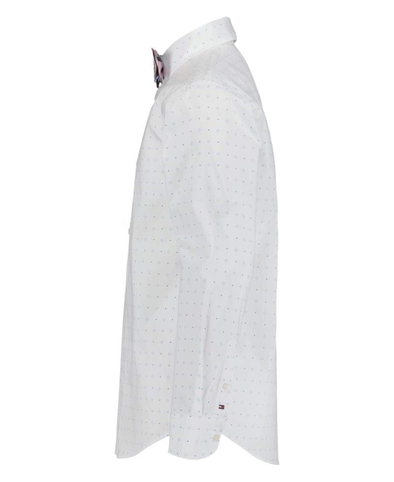 Boys' 8-20 Long-Sleeve Geo Dot Dress Shirt with Bow Tie