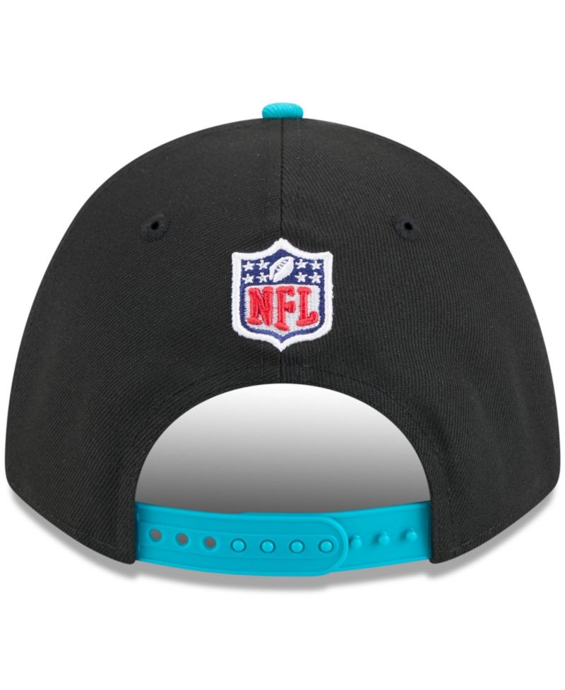 Men's Black/Aqua Miami Dolphins 2025 NFL Draft 9FORTY A-Frame M-Crown Adjustable Hat