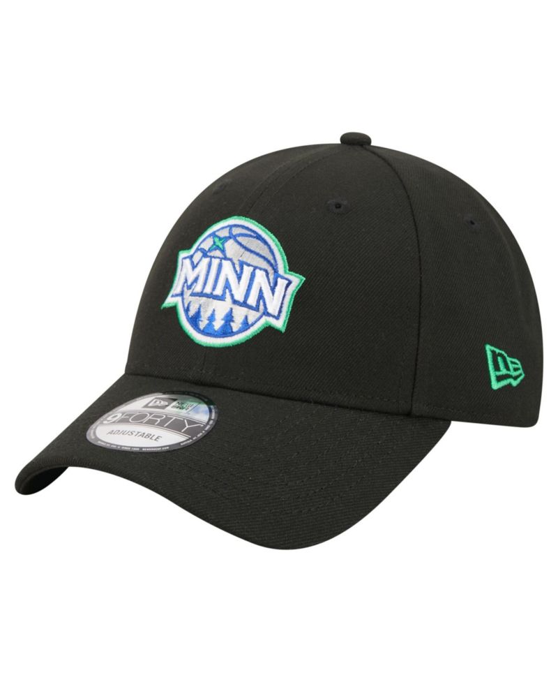 Men's Black Minnesota Timberwolves 9FORTY Adjustable Hat