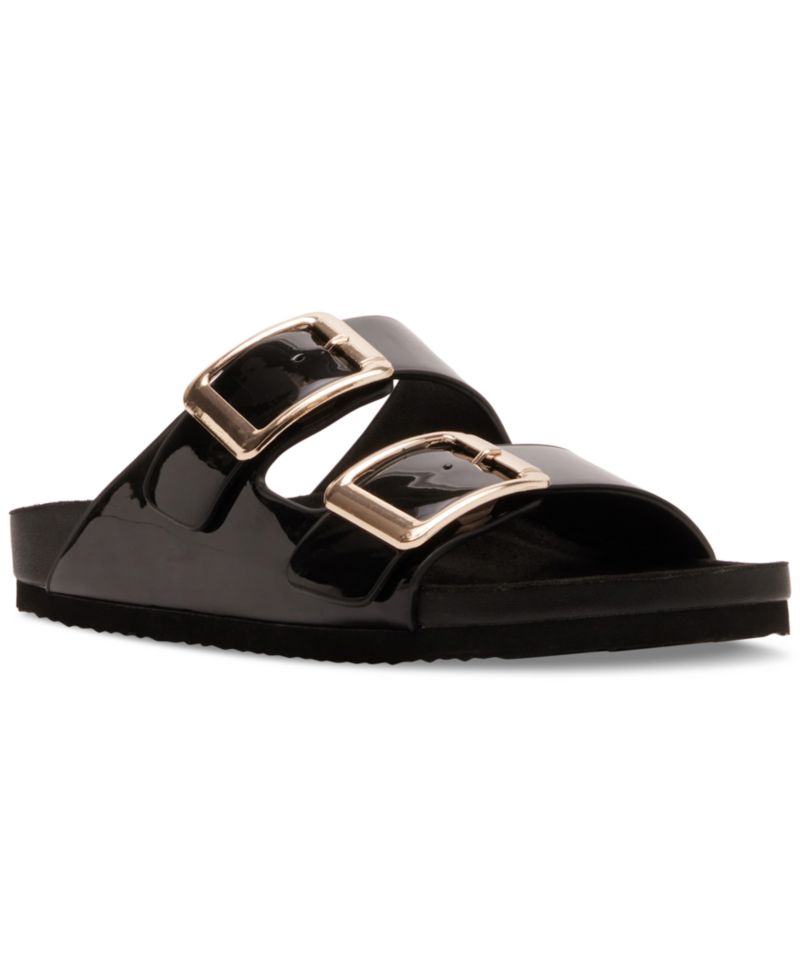 Bodie Buckle Footbed Slide Sandals