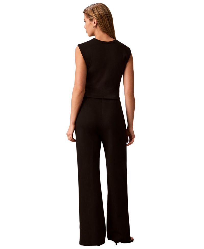 Petite High-Waisted Pull-On Wide-Leg Pants