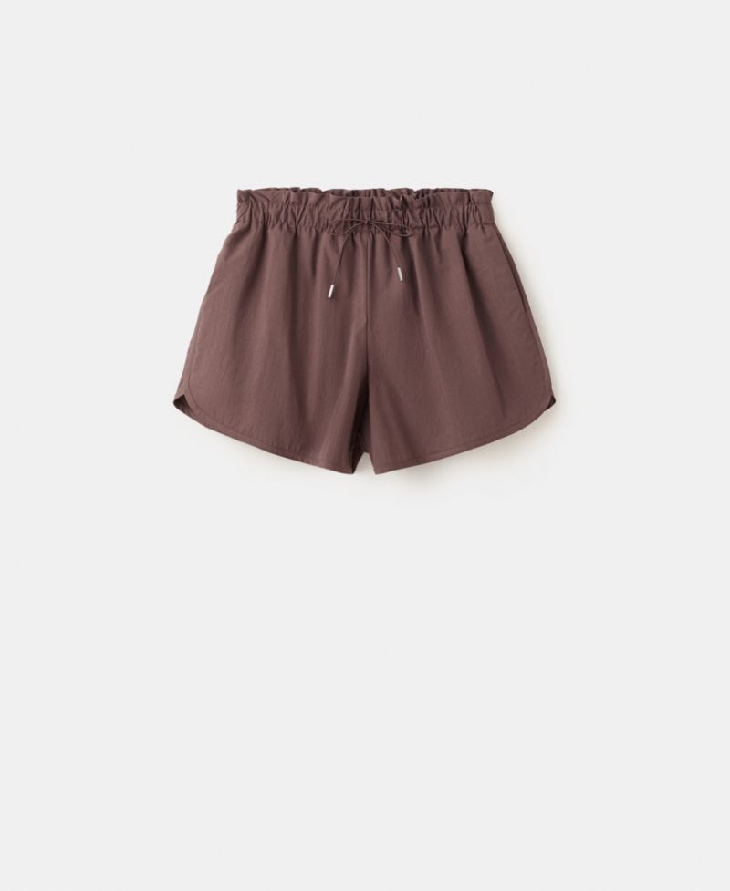 Women's Ruched Waist Straight Shorts