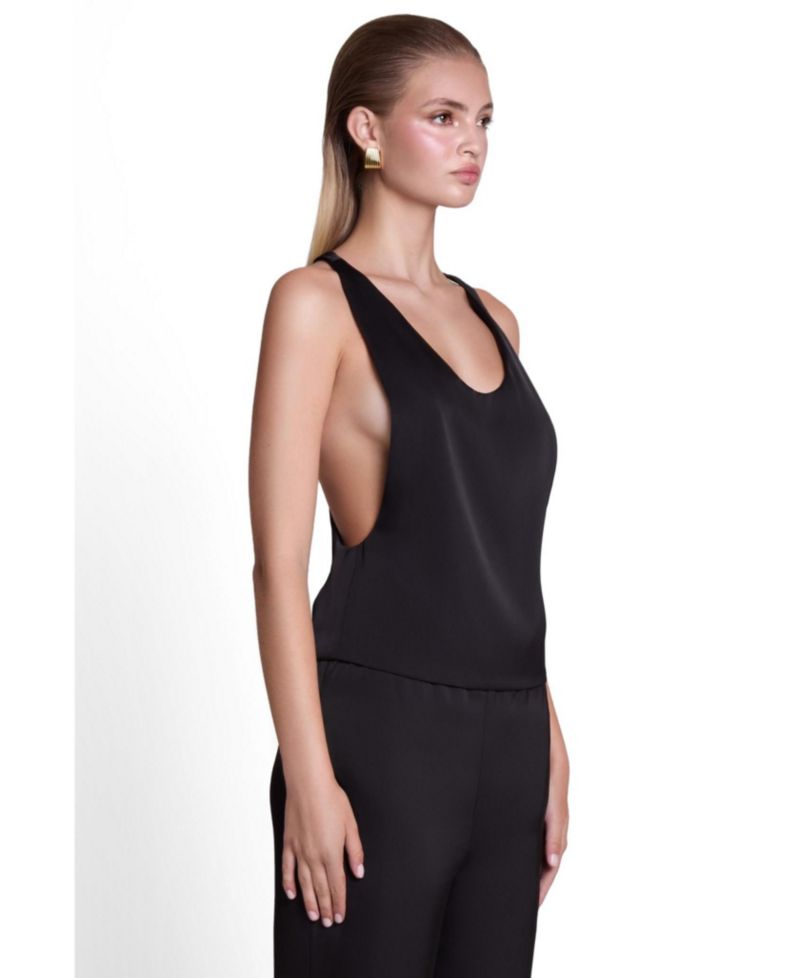 Women's Suri Plunge Satin Racerback Top