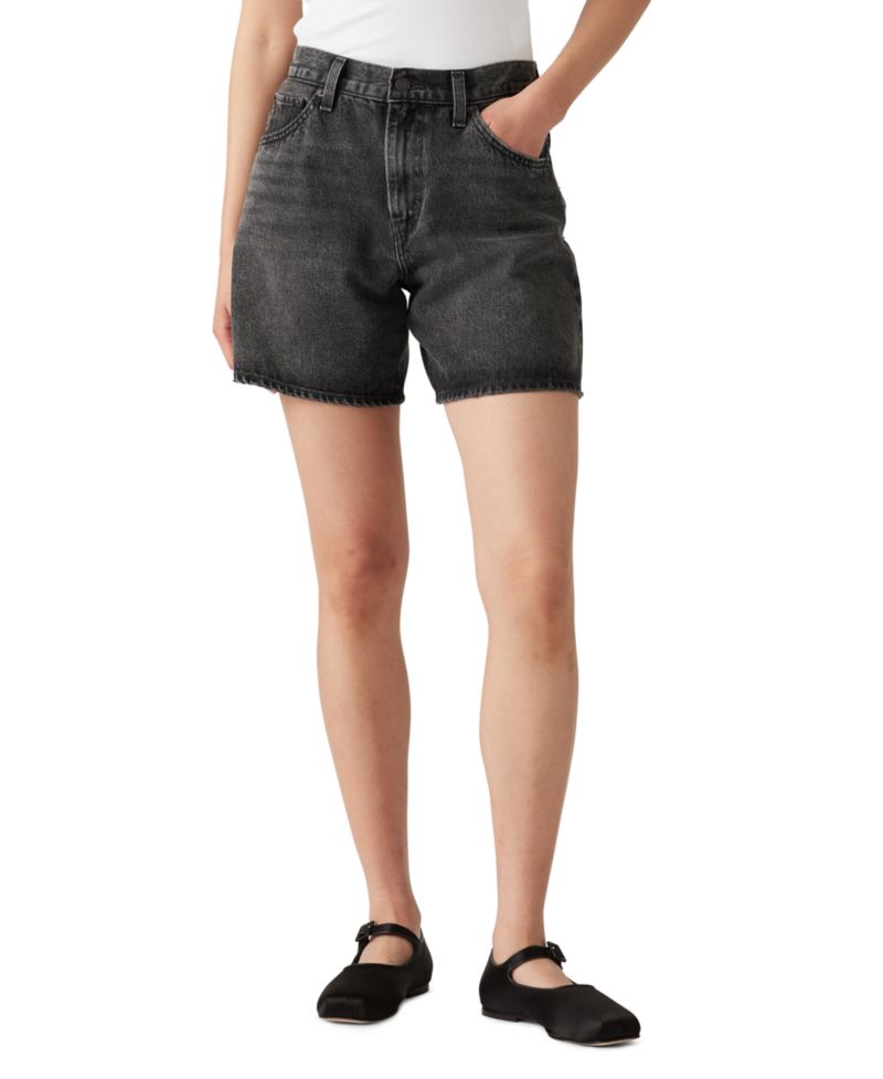 Premium Women's High-Rise Baggy Denim Shorts