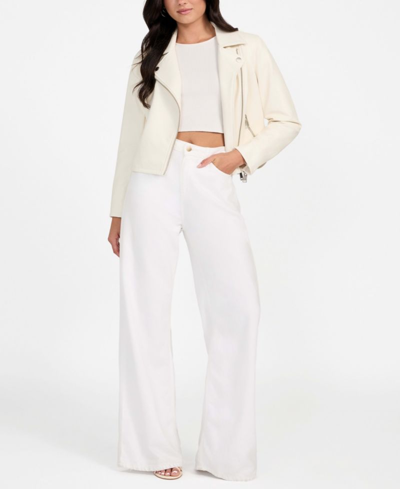 Women's Long Sleeves Moto Jacket