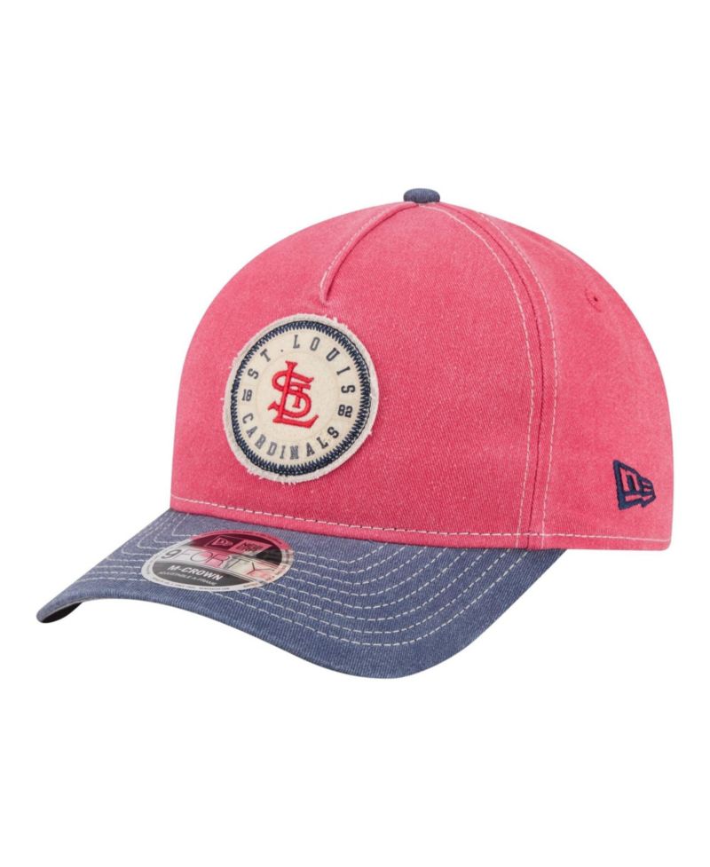 Men's Red/Navy St. Louis Cardinals Felt M-Crown 9FORTY Adjustable Hat
