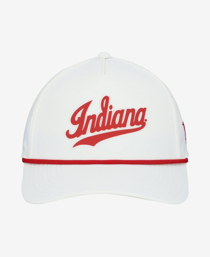 Men's White Indiana Hoosiers Classic Adjustable Rope Hat