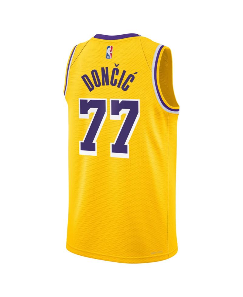 Men's Luka Doncic Gold Los Angeles Lakers Swingman Jersey