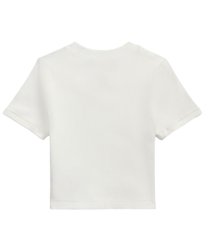 Girls' 7-16 Ribbed Boxy T-Shirt