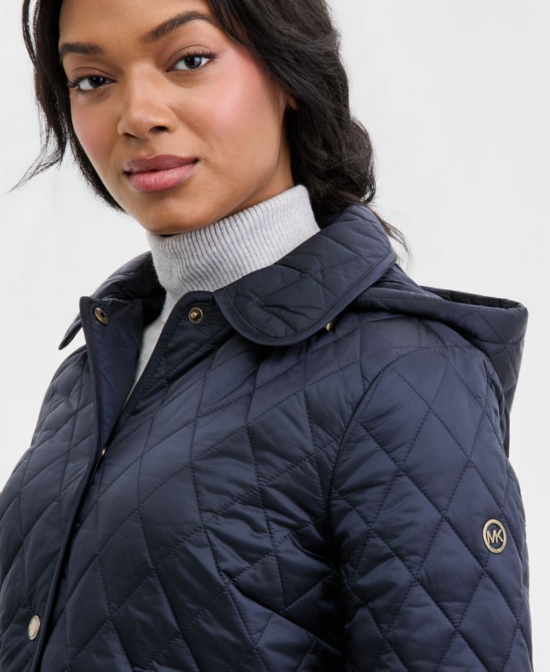 Women's Short Hooded Quilted Coat