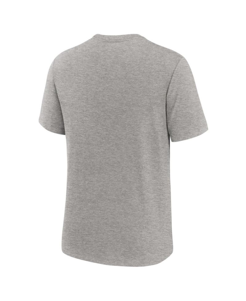 Men's Heather Gray Iowa Hawkeyes Campus Local Tri-Blend T-Shirt