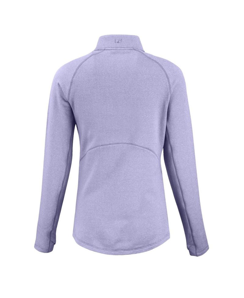Women's Purple Buffalo Bills Peshastin Eco Fleece Half-Zip Sweatshirt