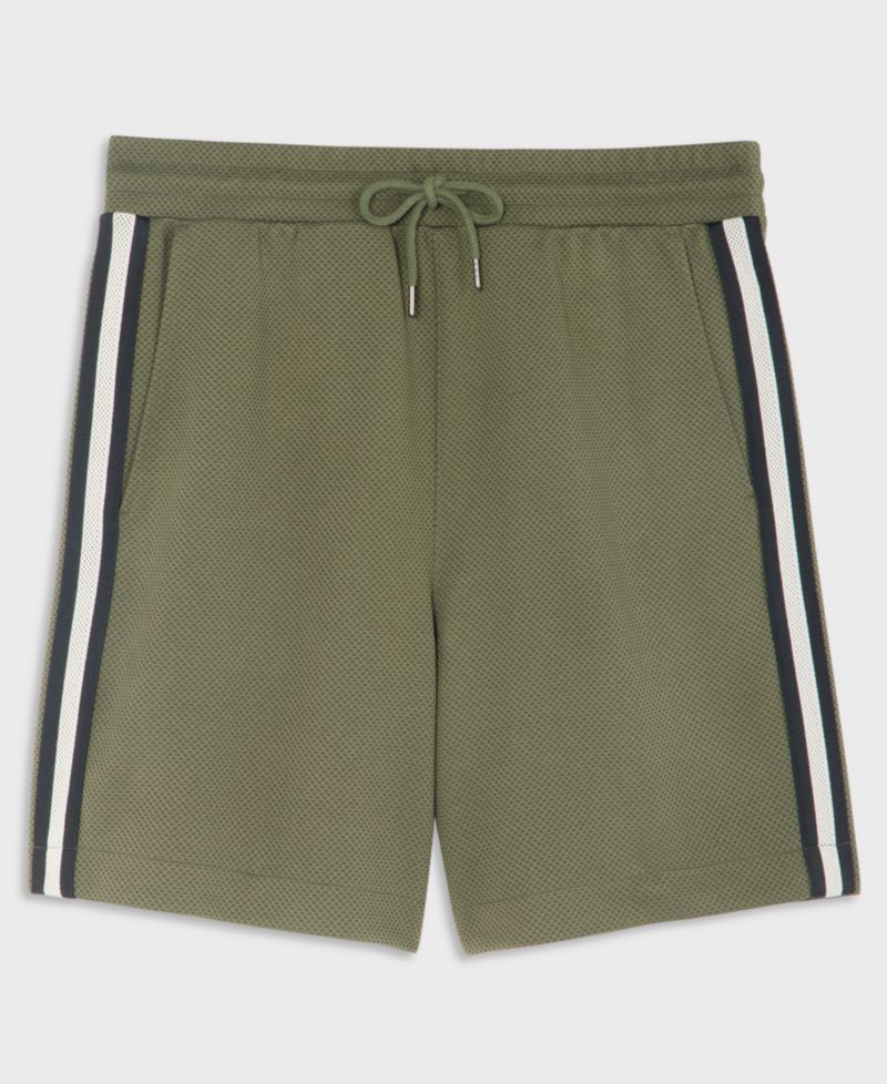 Men's Sport Mesh Striped 7" Drawstring Shorts