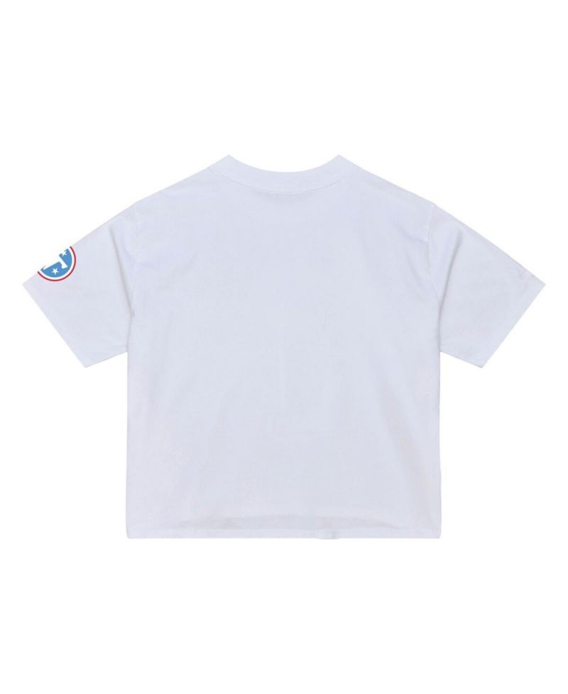 Women's White Tennessee Titans Head Coach Cropped T-Shirt