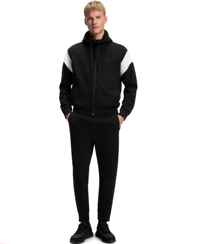 Men's Spacer Piqu&eacute; Regular-Fit Zip-Up Sweatshirt