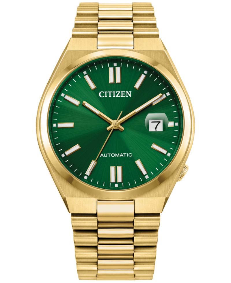 Men's Automatic Tsuyosa Gold-Tone Stainless Steel Bracelet Watch 40mm