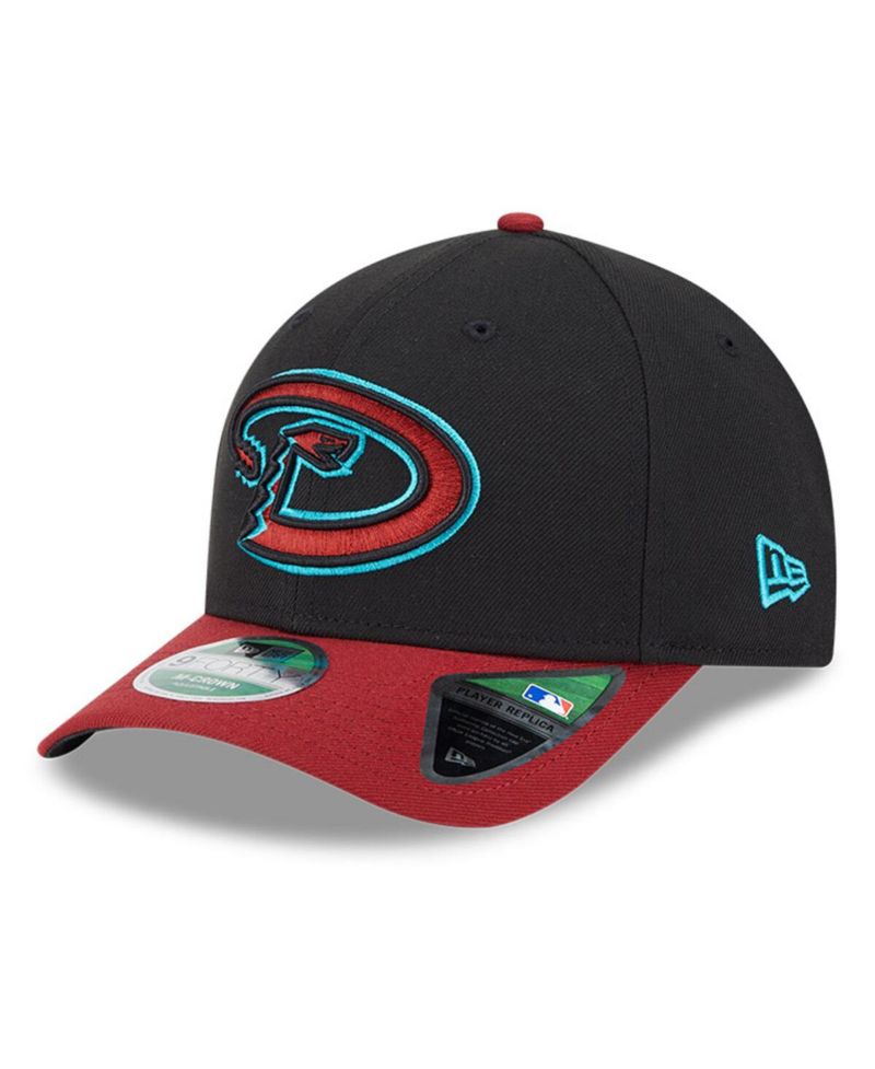 Men's Black/Red Arizona Diamondbacks Player Replica 9FORTY Adjustable Hat
